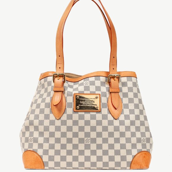 Louis Vuitton Hampstead MM Damier Azur Canvas Tote - Picture 1 of 16